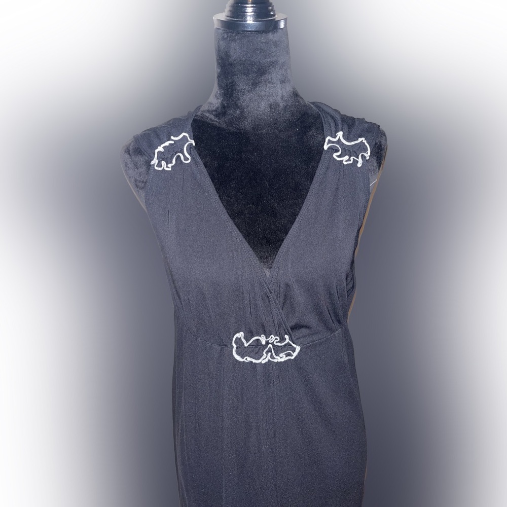 MAX STUDIO BLACK SLEEVELESS DRESS - Picture 4 of 5